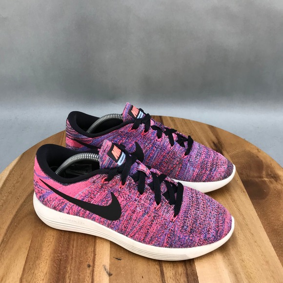Nike LunarEpic Flyknit Running Shoes Womens 6.5 Multicolor Low Top Lace Up - Picture 1 of 8